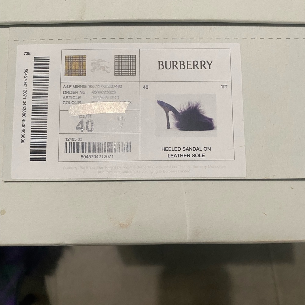Burberry
Minnie Shearling Stiletto Mule Sandals - Picture 11 of 11